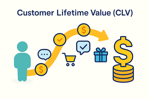 Customer Lifetime Value concept illustration