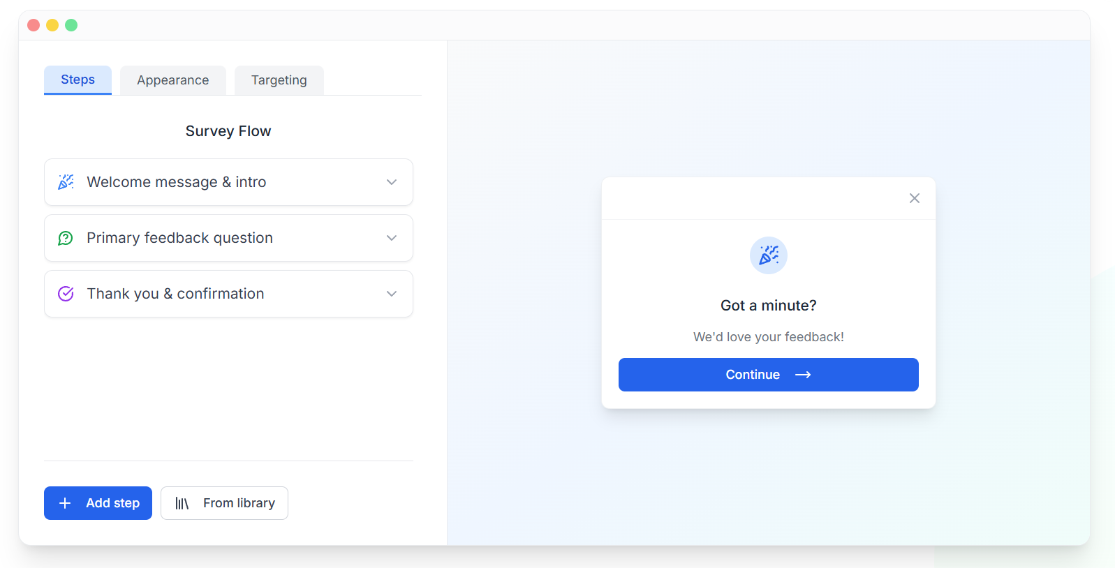 Quackback's clean and easy-to-use interface.
